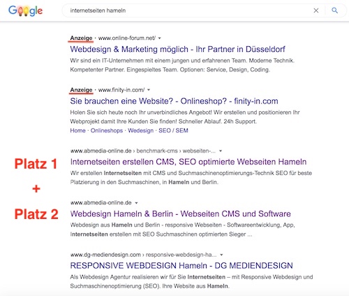 SEO optimiertes CMS unter den Content Management Systeme für Google Seite 1